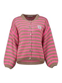 beige-neon pink stripe