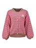 beige-neon pink stripe