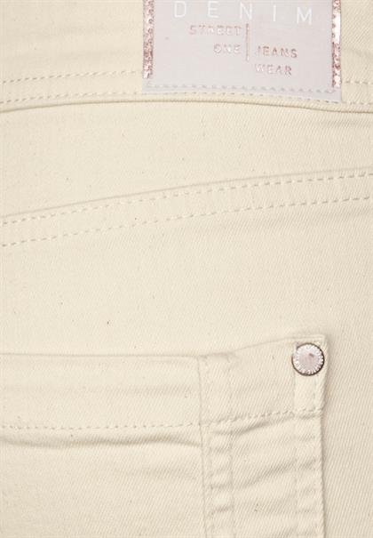 Beige Slim Fit Jeans ecru washed