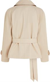 BELTED DOUBLE BREASTED PEACOAT khaki