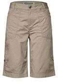 Bermuda mit Turn-Up buff grey