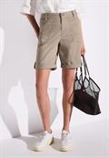 Bermuda mit Turn-Up buff grey