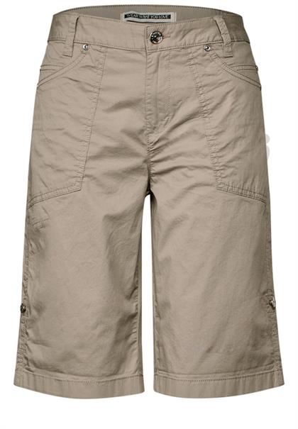 Bermuda mit Turn-Up buff grey