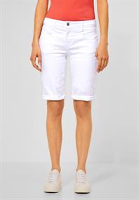 Bermudashort in Unifarbe white