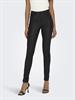 Beschichete Skinny Jeans black