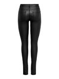 Beschichete Skinny Jeans black