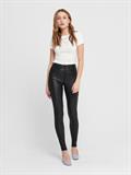 Beschichete Skinny Jeans black