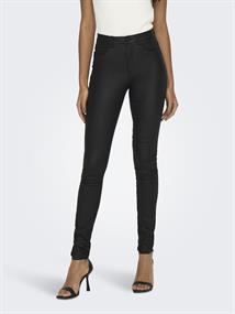 Beschichete Skinny Jeans black