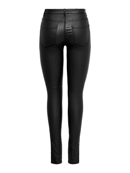 Beschichete Skinny Jeans black