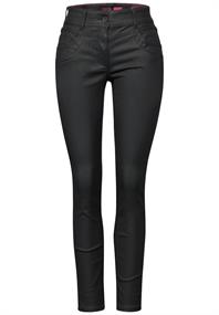Beschichtete Hose black