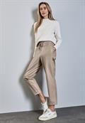 Beschichtete Hose breezy beige