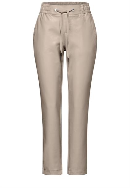 Beschichtete Hose breezy beige