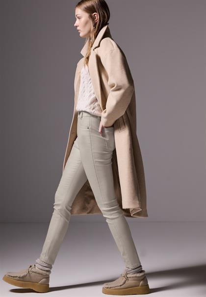 Beschichtete Hose cloud beige