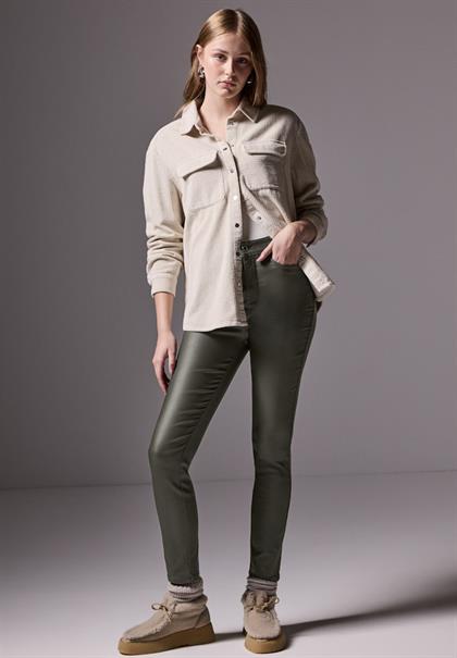 Beschichtete Hose dark laurel green
