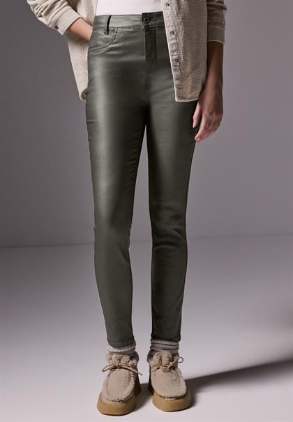 Beschichtete Hose dark laurel green