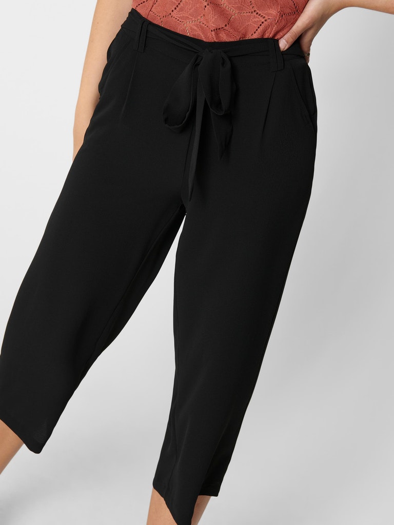 Only Damen Hose ONLWINNER PALAZZO CULOTTE PANT NOOS PTM schwarz  