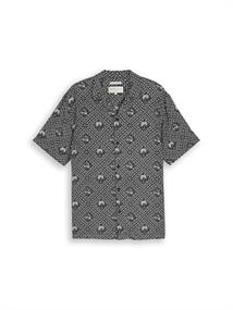 black white tropical print