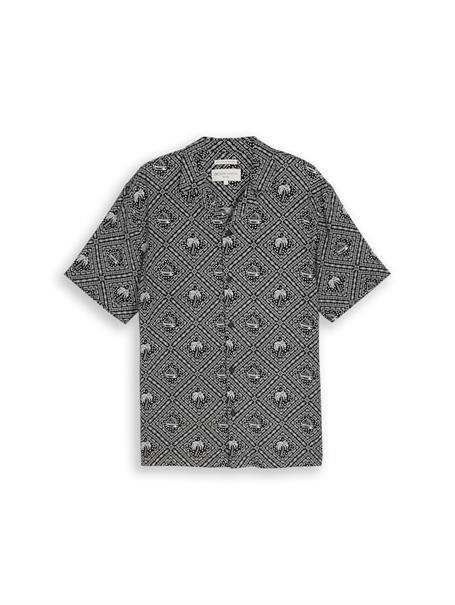 black white tropical print
