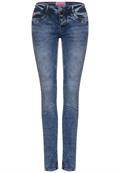 Blaue Casual Fit Jeans heavy indigo random wash