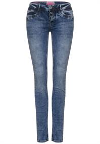 Blaue Casual Fit Jeans heavy indigo random wash