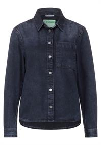 Blaue Jeansbluse blue soft wahsed
