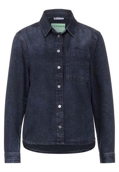 Blaue Jeansbluse blue soft wahsed