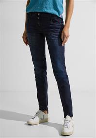 Blaue Loose Fit Jeans blue black random wash