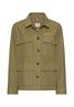 Blazer aus Baumwollmix olive