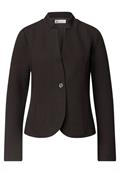 Blazer aus Jersey mit Struktur black coffee