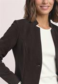 Blazer aus Jersey mit Struktur black coffee