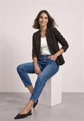 Blazer aus Jersey mit Struktur black coffee