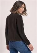 Blazer aus Jersey mit Struktur black coffee