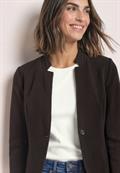 Blazer aus Jersey mit Struktur black coffee