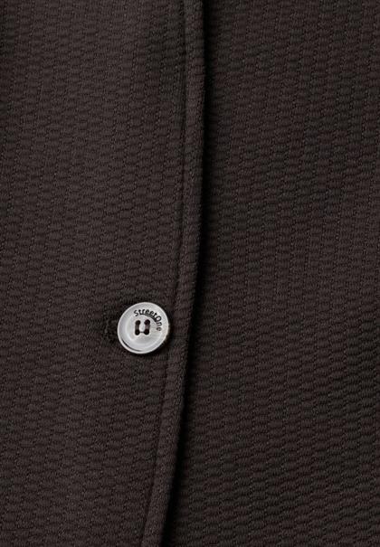 Blazer aus Jersey mit Struktur black coffee