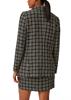 Blazer aus Multicolor-Tweed schwarz