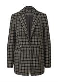 Blazer aus Multicolor-Tweed schwarz