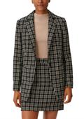 Blazer aus Multicolor-Tweed schwarz