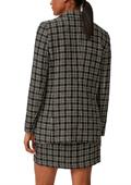Blazer aus Multicolor-Tweed schwarz