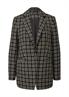 Blazer aus Multicolor-Tweed schwarz