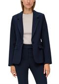 Blazer aus Viskosemix blau