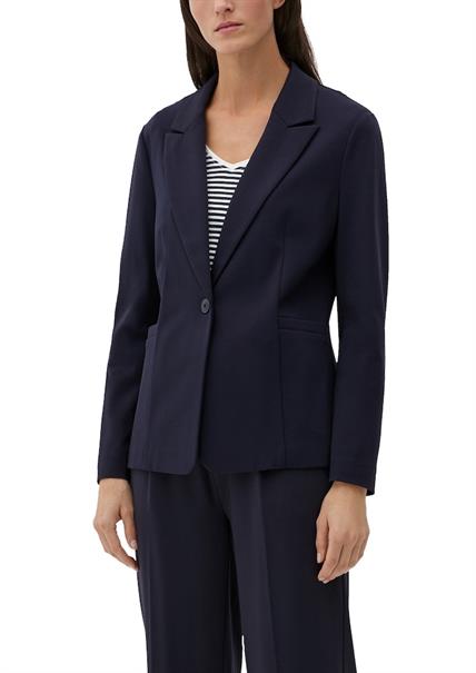 Blazer aus Viskosemix blau