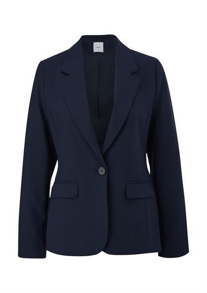 Blazer aus Viskosemix blau