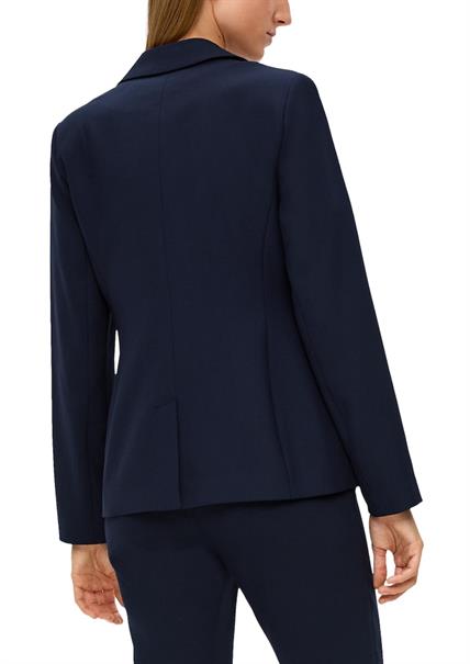 Blazer aus Viskosemix blau