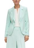 Blazer aus Viskosemix türkis