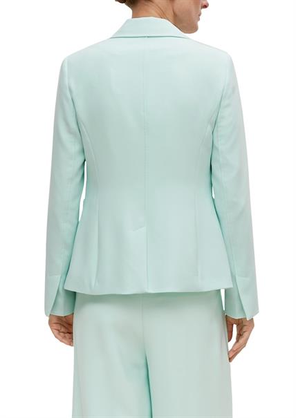 Blazer aus Viskosemix türkis