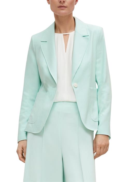 blazer-aus-viskosemix-türkis