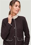 Blazer Bouclè mit Knöpfen patch brownblack