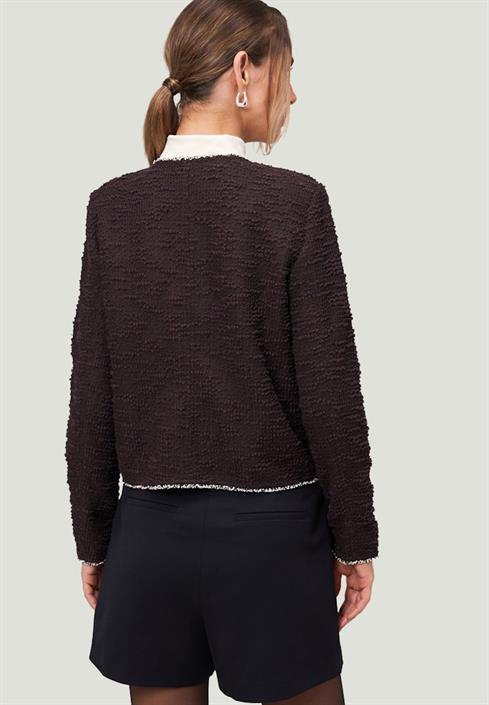 blazer-bouclè-mit-knöpfen-patch-brownblack