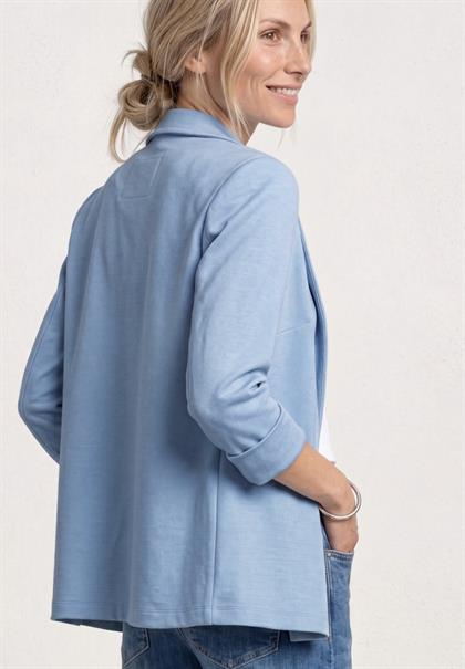 Blazer im langen und offenen Schnitt cashmere blue