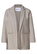 Blazer im langen und offenen Schnitt clay sand